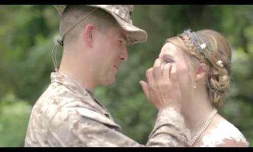 Marine Surprises His Sister On Her Wedding Day