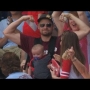 Dad Catches Foul Ball while Holding Baby