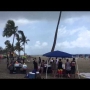 Underwater tornado hits a busy beach